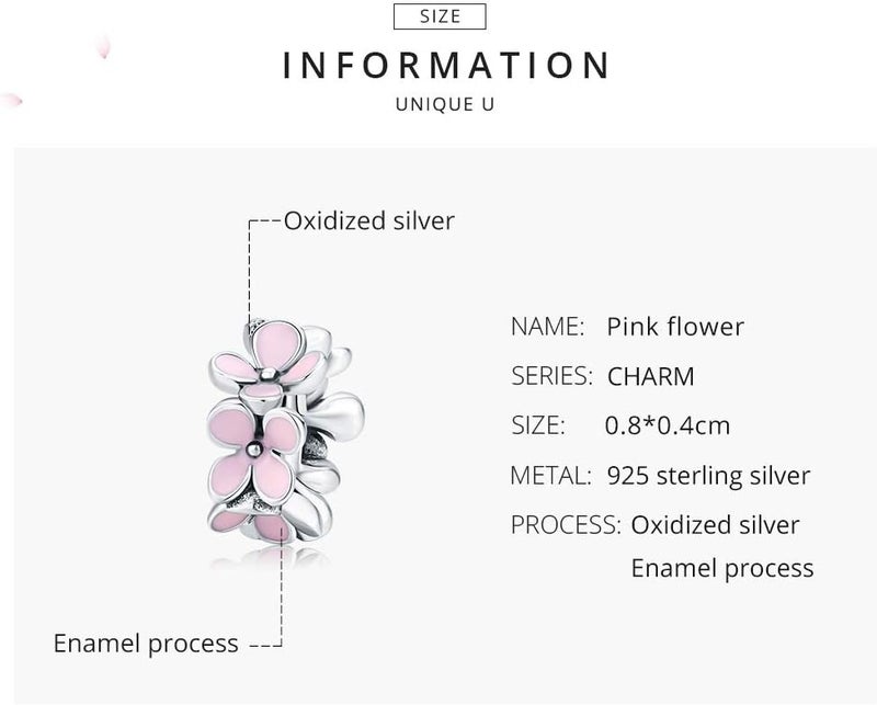 VOROCO Store Charm 925 Sterling Silver Bracelet Necklace Pendant Bead Charms Jewelry Gift for Women Mother Daughter Grandma Family Friends - Image 3